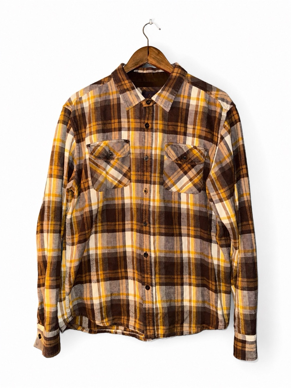 PrAna Plaid Button-Up Shirt – Men’s Large